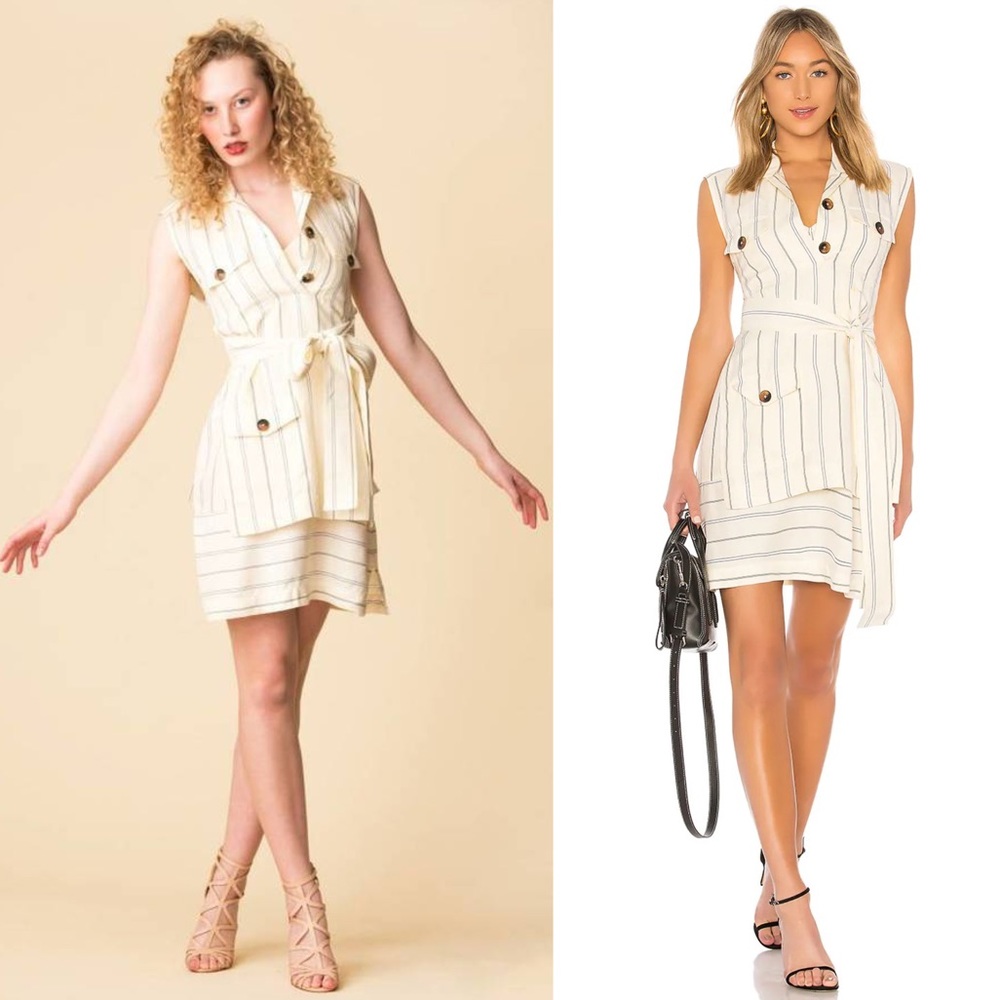 NWT Derek Lam 10 Crosby Utility Two-Piece Shirt Dress - Picture 3 of 16